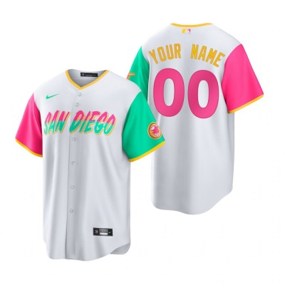 San Diego Padres Custom 2022 City Connect Men's Nike Games Jersey White